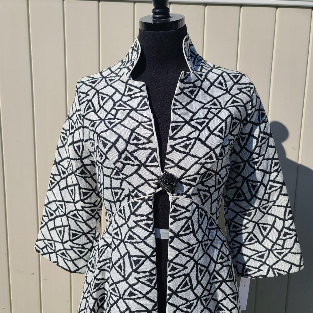 Vintage Black and White Princess coat  by Darieux
